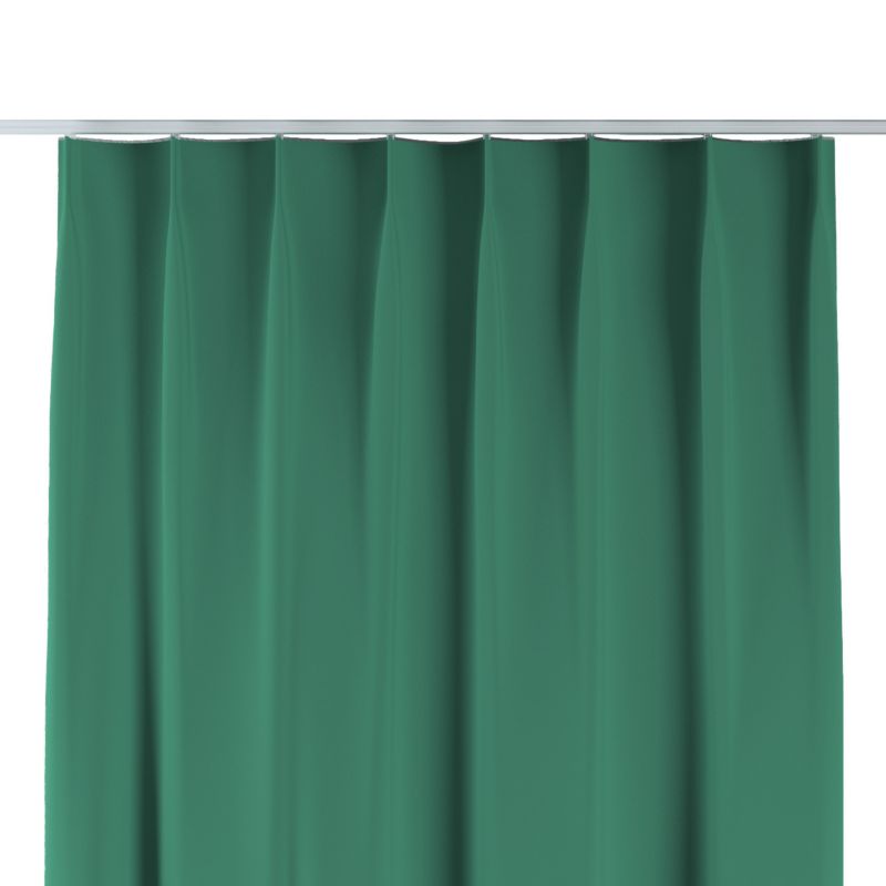 Zasłona na haczykach flex pojedynczych 130 x 260 cm Dekoria butelkowa zieleń 1 szt.
