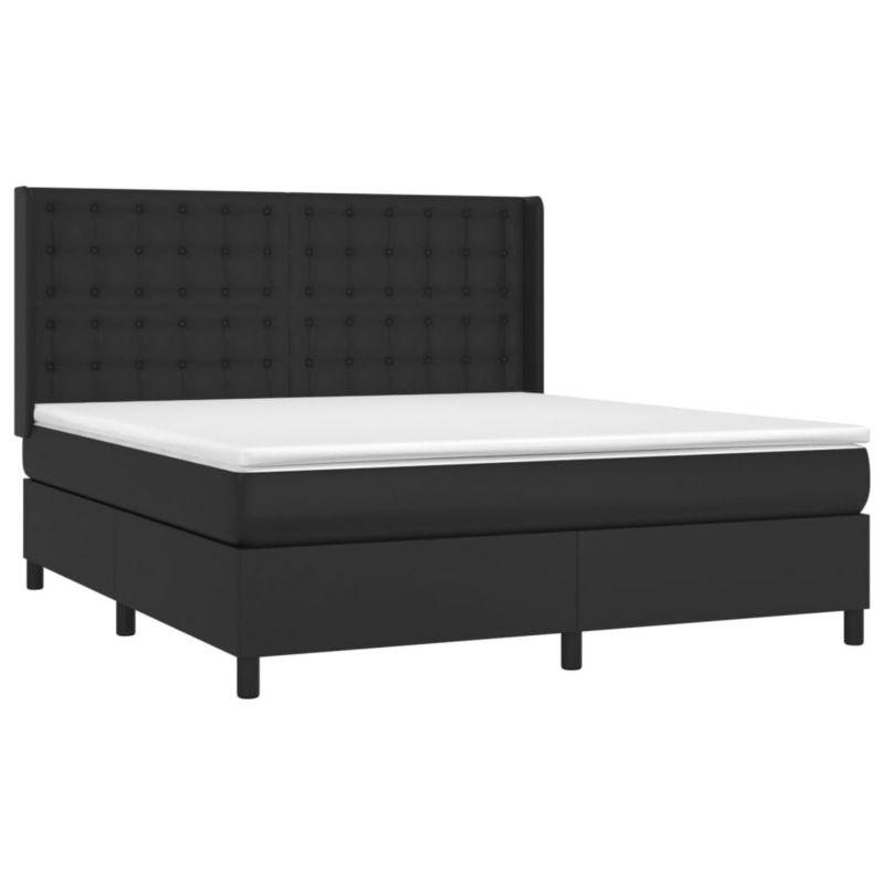 Łóżko kontynentalne WaszeMeble 160x200 cm czarna WM-3139391 1 szt.