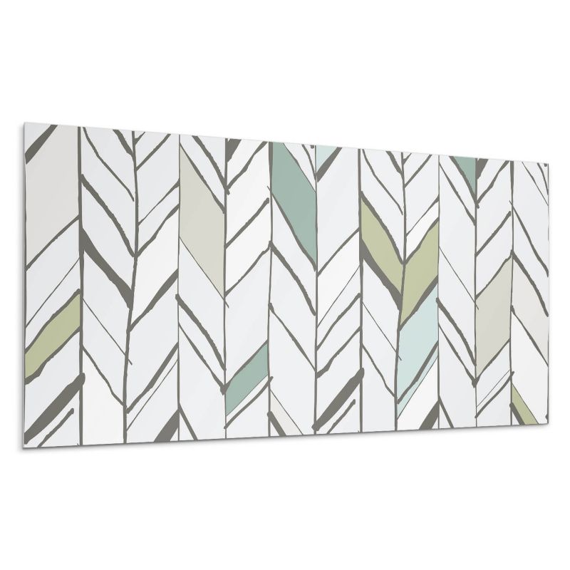 Panel samoprzylepny Wallfluent 120x60 cm Pasy z liściastym akcentem 1 szt.
