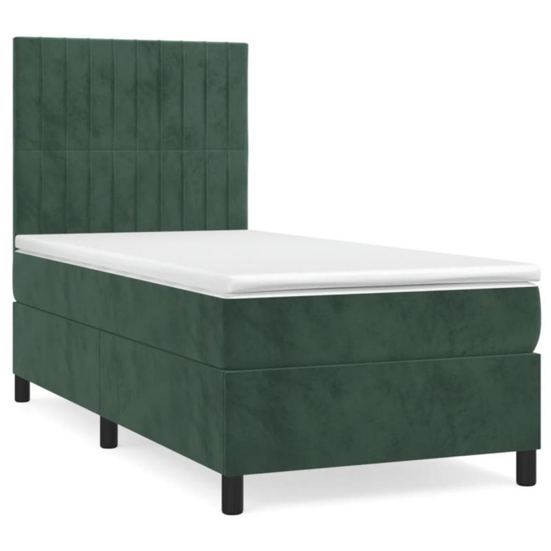 Łóżko kontynentalne WaszeMeble 80x200 cm zielone WM-3143112 1 szt.