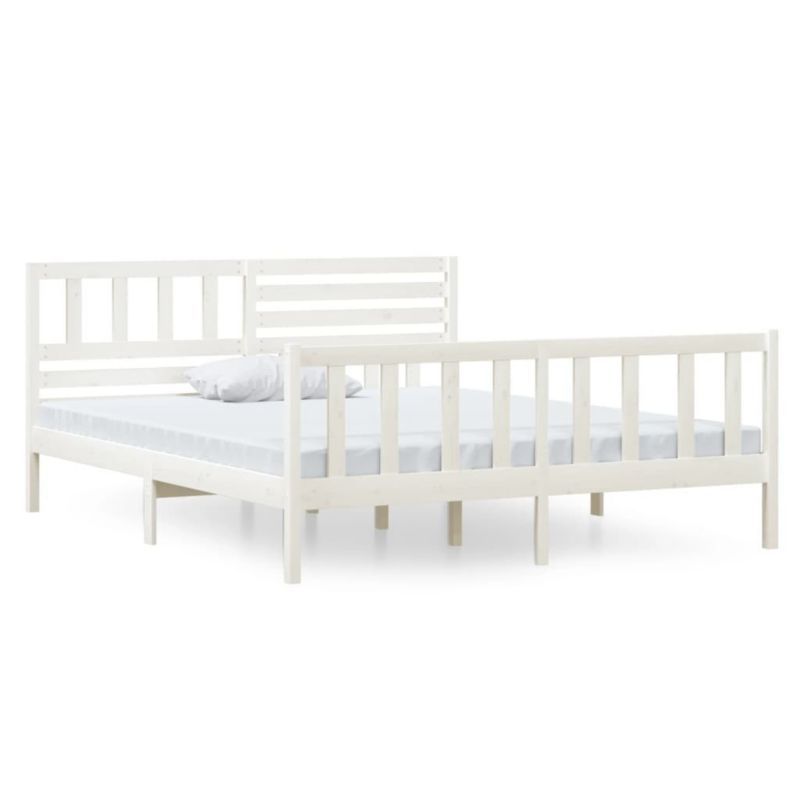 Łóżko drewniane WaszeMeble 140x190 cm biała WM-3101134 1 szt.
