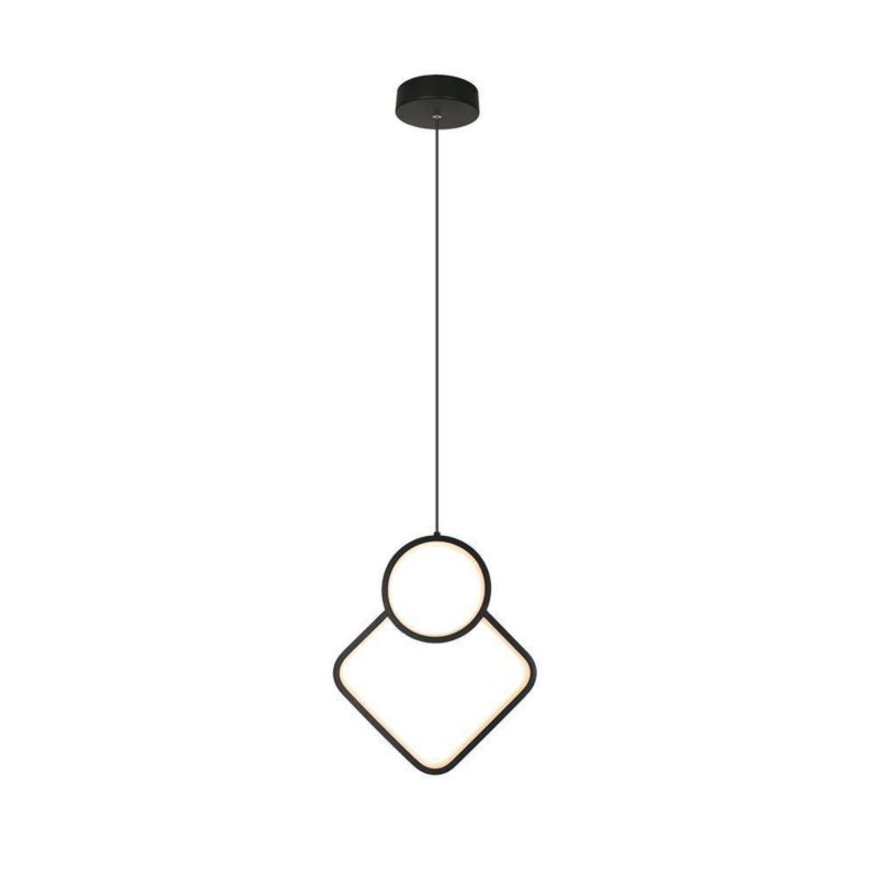 Lampa wisząca V-TAC Vt-7917 czarna wym: 196 x 28 x 28 cm wbudowany LED 12W 4000K 1300lm 1 szt.
