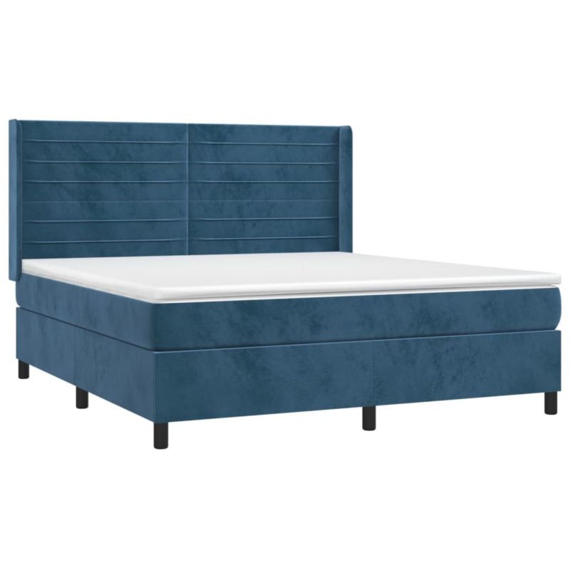 Łóżko kontynentalne WaszeMeble 180x200 cm niebieski WM-3139641 1 szt.