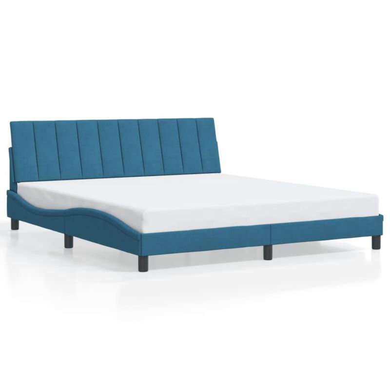 Łóżko tapicerowane WaszeMeble 180x200 cm niebieska WM-3207865 1 szt.