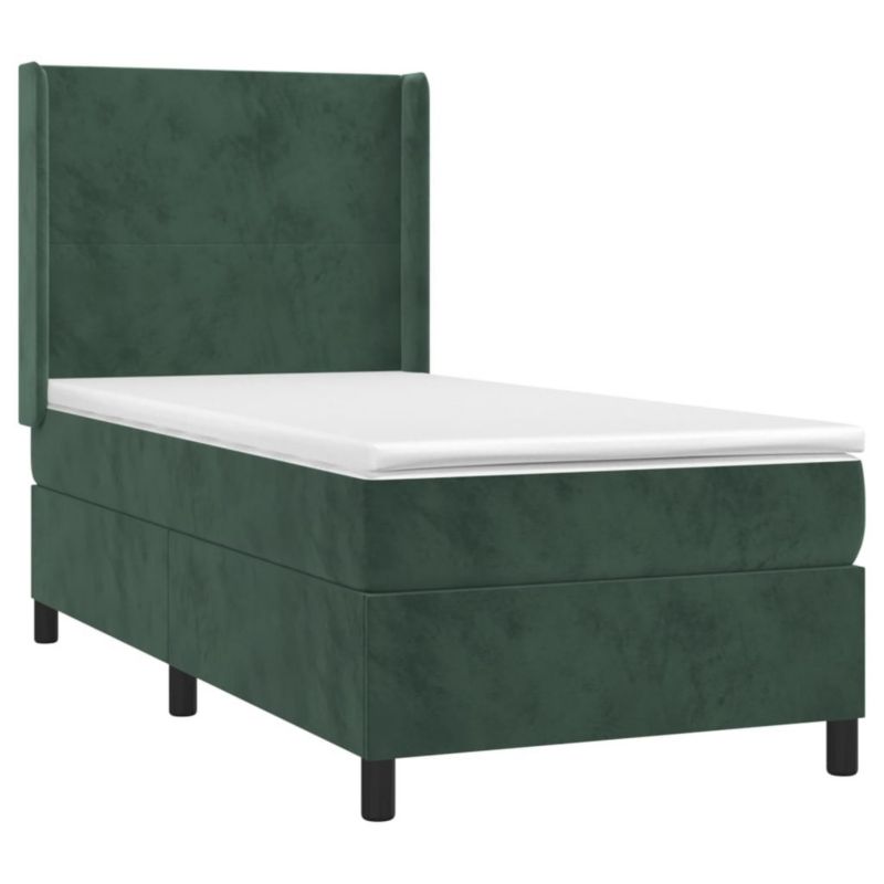 Łóżko kontynentalne WaszeMeble 80x200 cm zielony WM-3139412 1 szt.