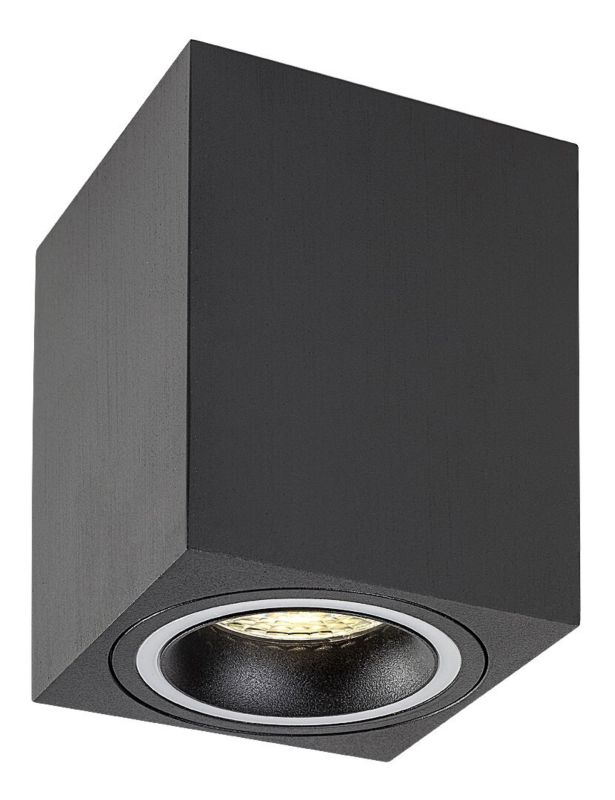 Oprawa sufitowa spot Rabalux Kobald czarno-biały 1 x GU10 x IP20 wym: 10 x 8 x 8 cm - 1 szt.