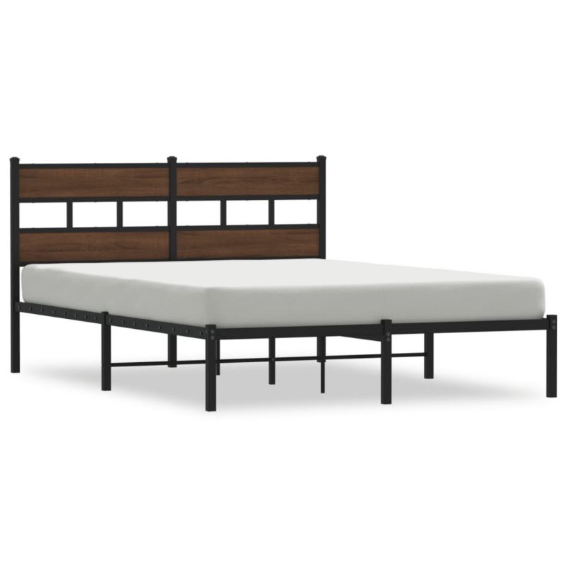Łóżko metalowe WaszeMeble 150x200 cm brązowy WM-4017153 1 szt.