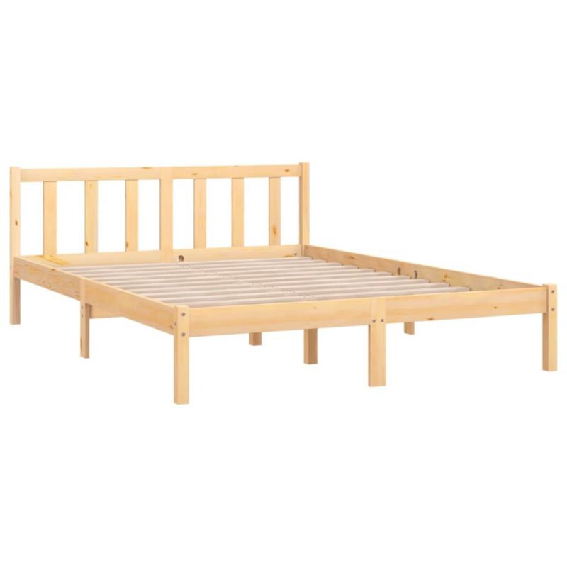 Łóżko drewniane WaszeMeble 150x200 cm brązowe WM-810087 1 szt.