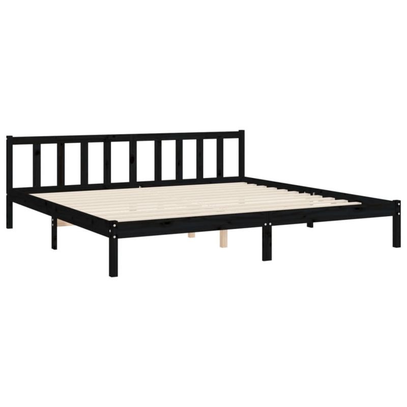 Łóżko drewniane WaszeMeble 200x200 cm czarna WM-3192645 1 szt.