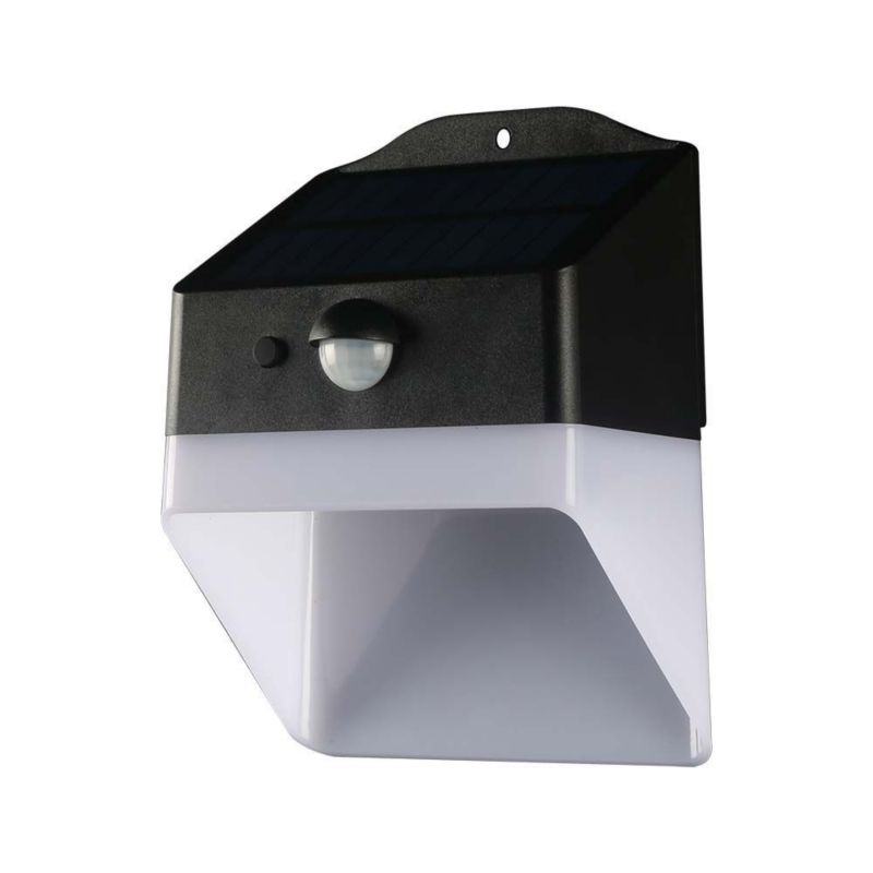 Kinkiet solarny z czujnikiem V-TAC Vt-422 czarny LED 2W 4000K 200lm IP65 wym: 13,9 x 10,7 x 6,85 cm tworzywo sztuczne - 1 szt.