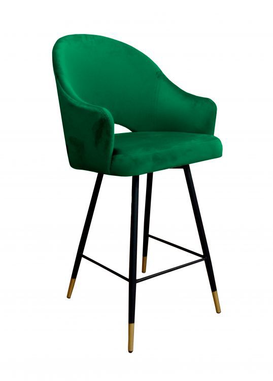 Hoker niski NAPO VELVET GOLD zielony ATOS 1 szt.