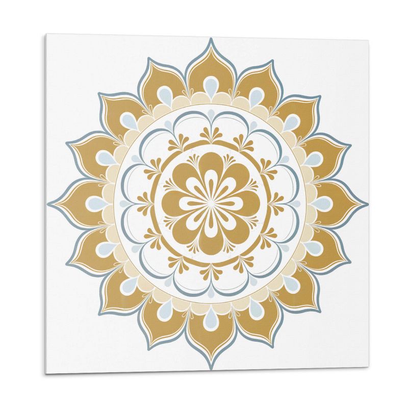 Kafelki samoprzylepne Wallfluent 50x50 cm Mandala z motywem kwiatowym i geometrycznym 4 szt.