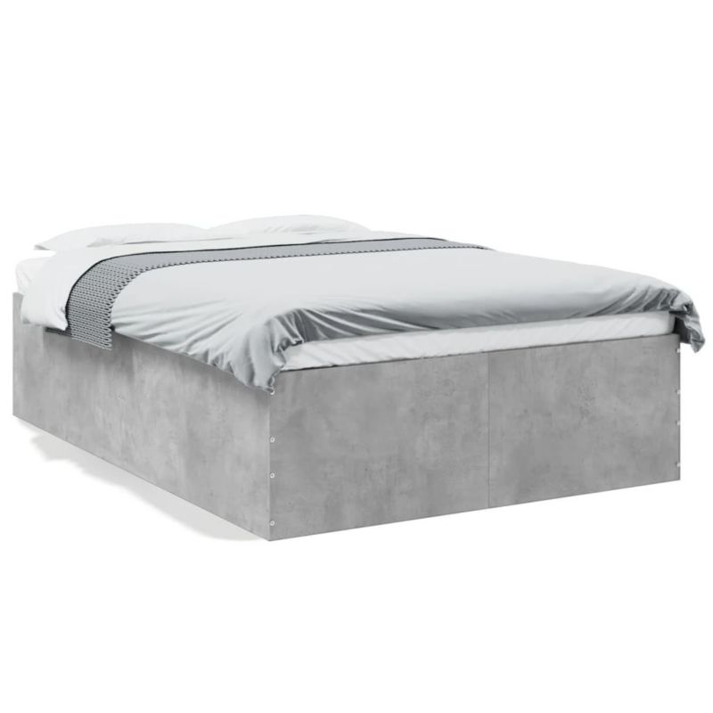 Łóżko drewniane WaszeMeble 135x190 cm szarość WM-3280947 1 szt.