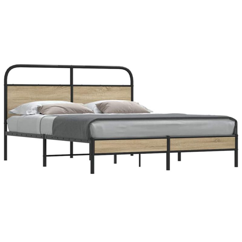 Łóżko metalowe WaszeMeble 160x200 cm brązowe WM-4100359 1 szt.