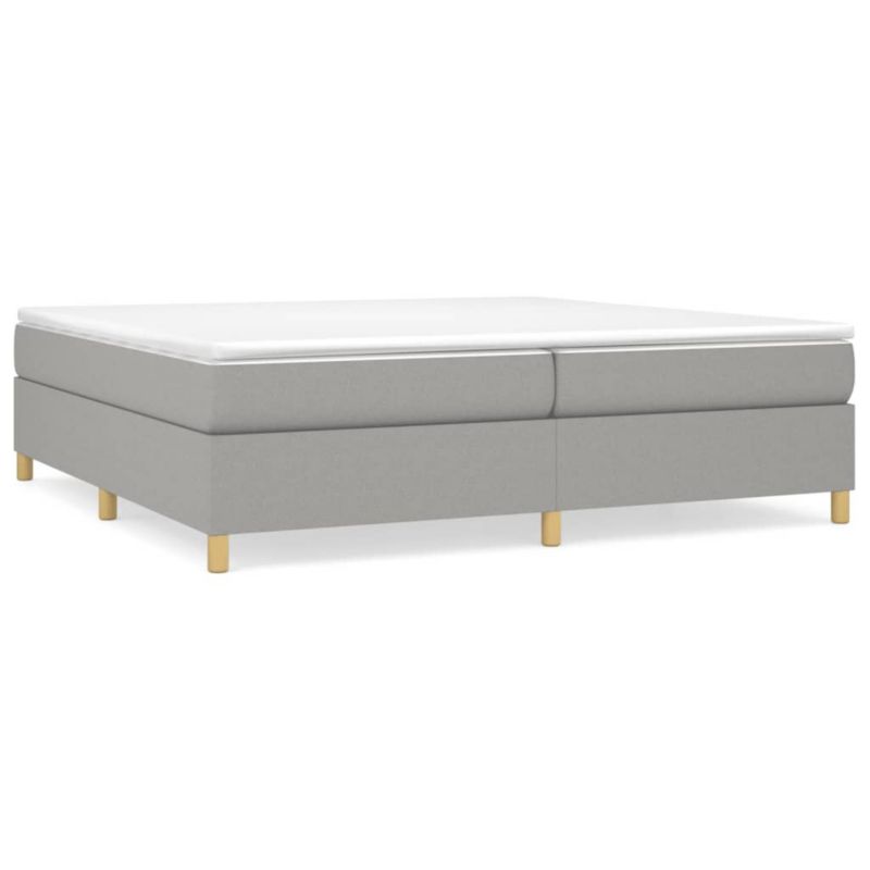 Łóżko tapicerowane WaszeMeble 200x200 cm jasnoszara WM-3120985 1 szt.