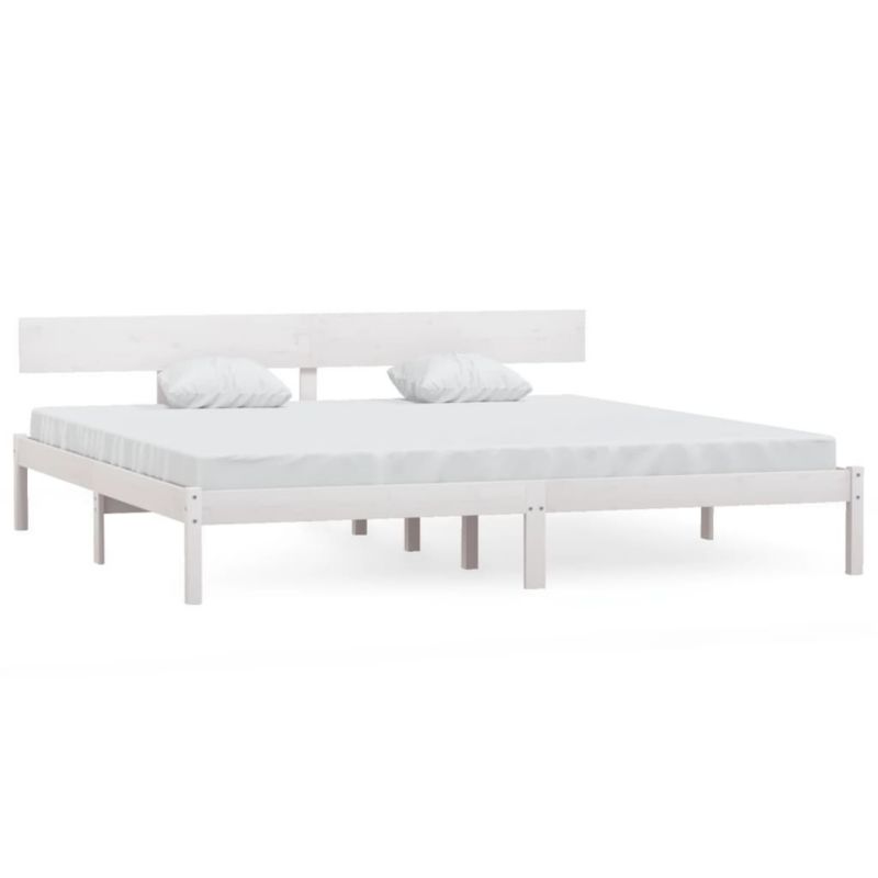 Łóżko drewniane WaszeMeble 200x200 cm biała WM-810168 1 szt.