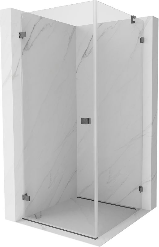 Kabina prysznicowa uchylna Mexen Lunar-B gun gray 100x100 cm 1 szt.