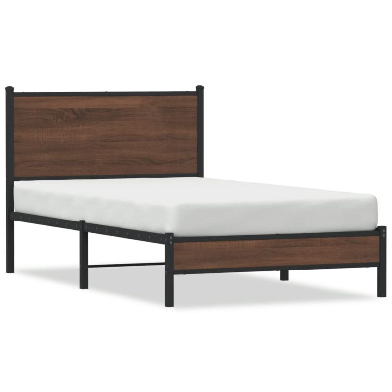 Łóżko metalowe WaszeMeble 107x203 cm brązowy WM-4007918 1 szt.