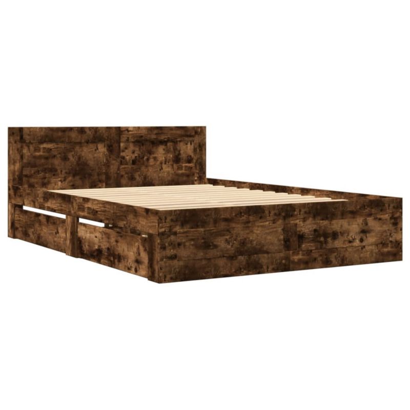 Łóżko drewniane WaszeMeble 120x200 cm brązowe WM-3295573 1 szt.