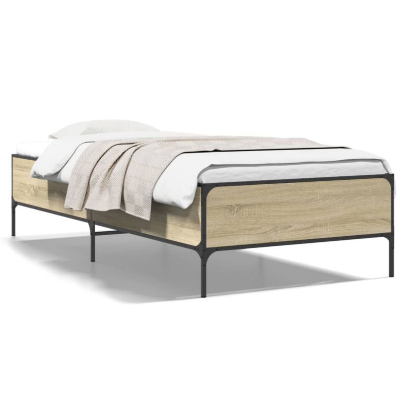Łóżko metalowe WaszeMeble 75x190 cm brązowe WM-844992 1 szt.