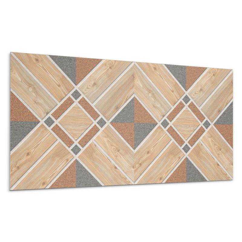 Kafelki samoprzylepne Wallfluent 40x20 cm Motyw geometryczny inspirowany drewnem 10 szt.