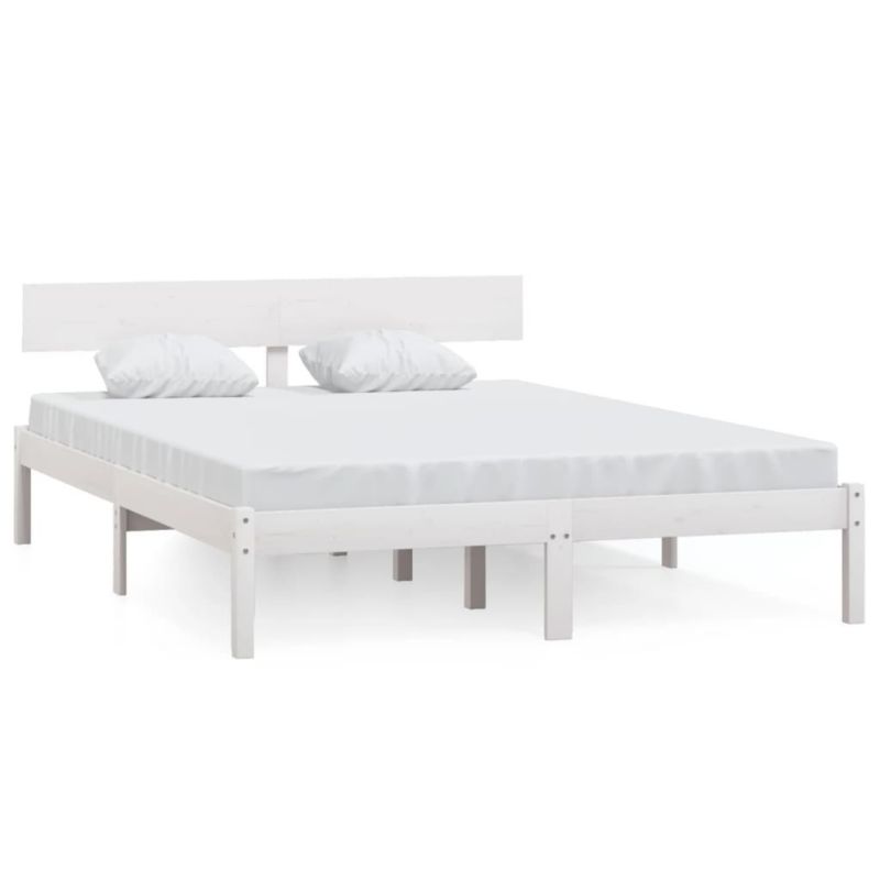 Łóżko drewniane WaszeMeble 135x190 cm biała WM-810123 1 szt.