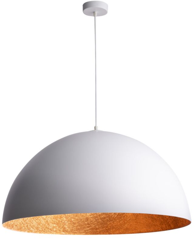 Lampa wisząca Sigma Lighting Sfera 8896 biało-miedziana dekoracyjna 1xE27 x 1 szt.