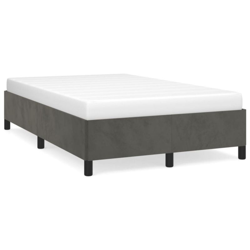 Łóżko tapicerowane WaszeMeble 120x200 cm ciemnoszare WM-347313 1 szt.