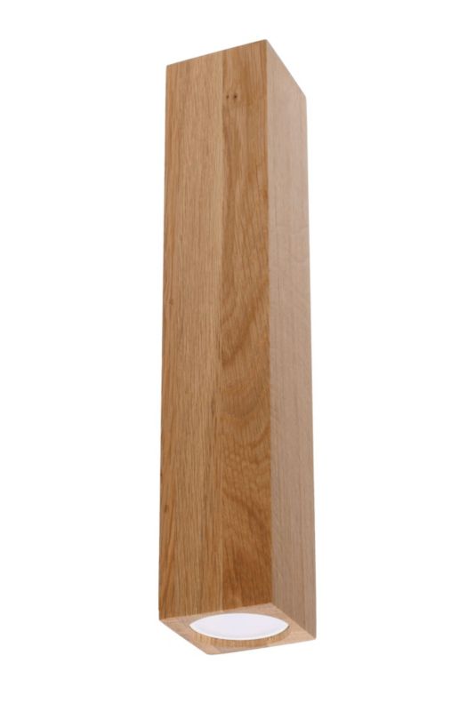 Reflektor sufitowy Sollux Lighting Keke chrom i ciemne drewno 1 x GU10 x 40W IP20 wym: 6 x 6 cm - 1 szt.