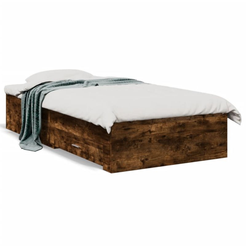 Łóżko drewniane WaszeMeble 90x200 cm brązowe WM-3280430 1 szt.