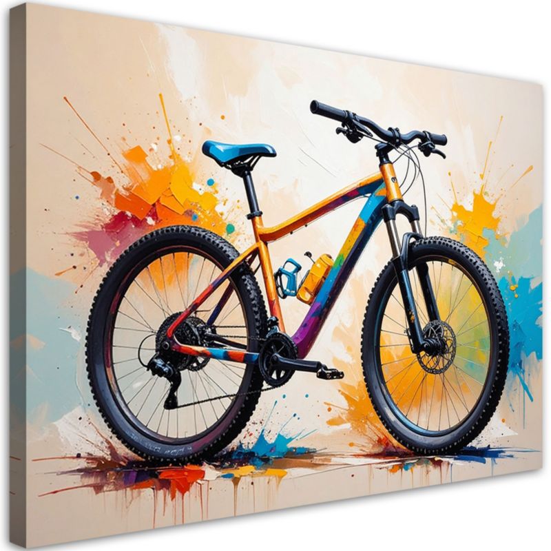 Obraz do pokoju młodzieżowego Feeby Rower górski Abstrakcja 90x60cm 1szt