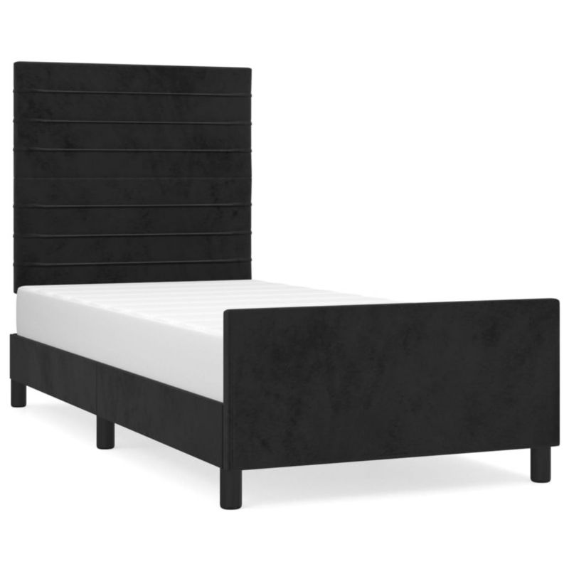 Łóżko tapicerowane WaszeMeble 100x200 cm czarna WM-3125802 1 szt.