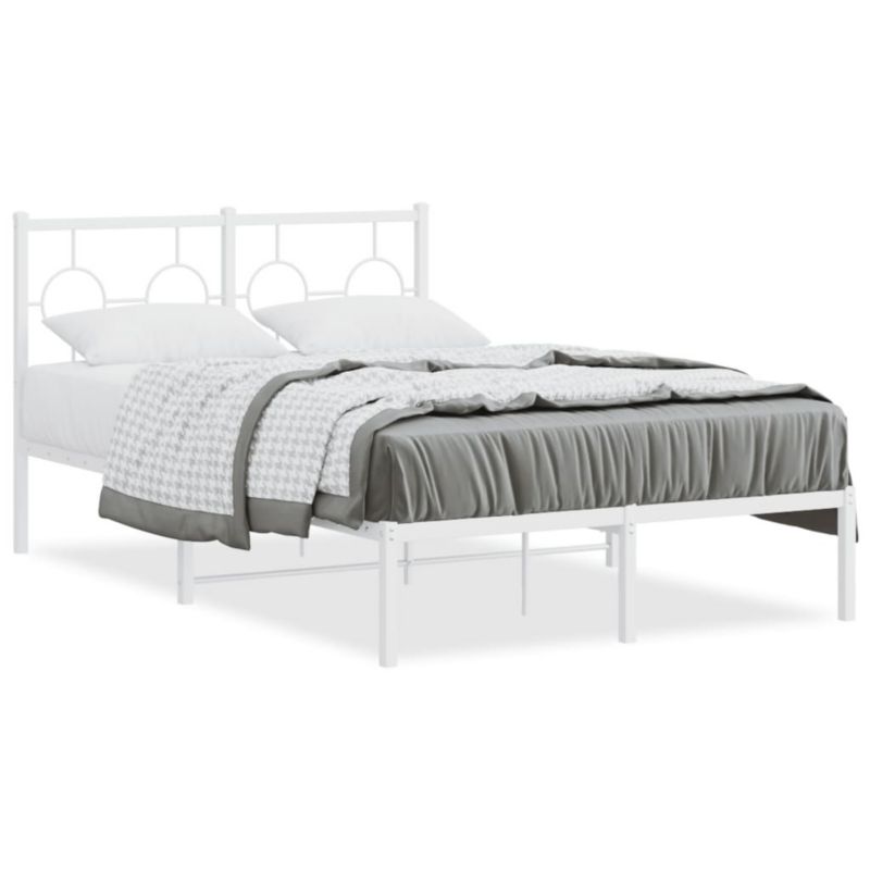 Łóżko metalowe WaszeMeble 120x190 cm biała WM-376272 1 szt.