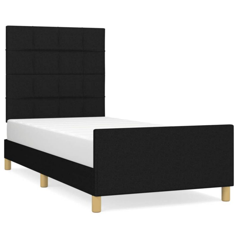 Łóżko tapicerowane WaszeMeble 80x200 cm czarna WM-3125011 1 szt.