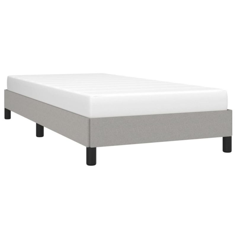 Łóżko tapicerowane WaszeMeble 90x200 cm jasnoszara WM-346688 1 szt.