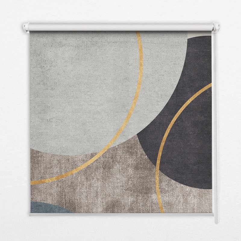 Klasyczna wolnowisząca roleta zaciemnająca Tulup 130x140 cm Abstrakcja 1 szt.