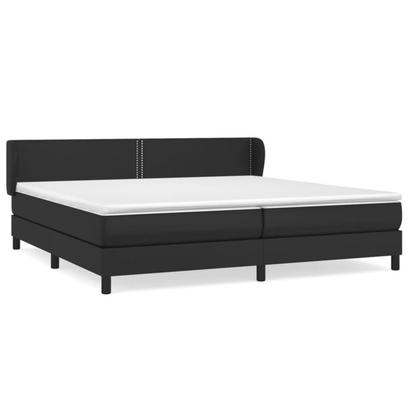Łóżko kontynentalne WaszeMeble 200x200 cm czarne WM-3127271 1 szt.