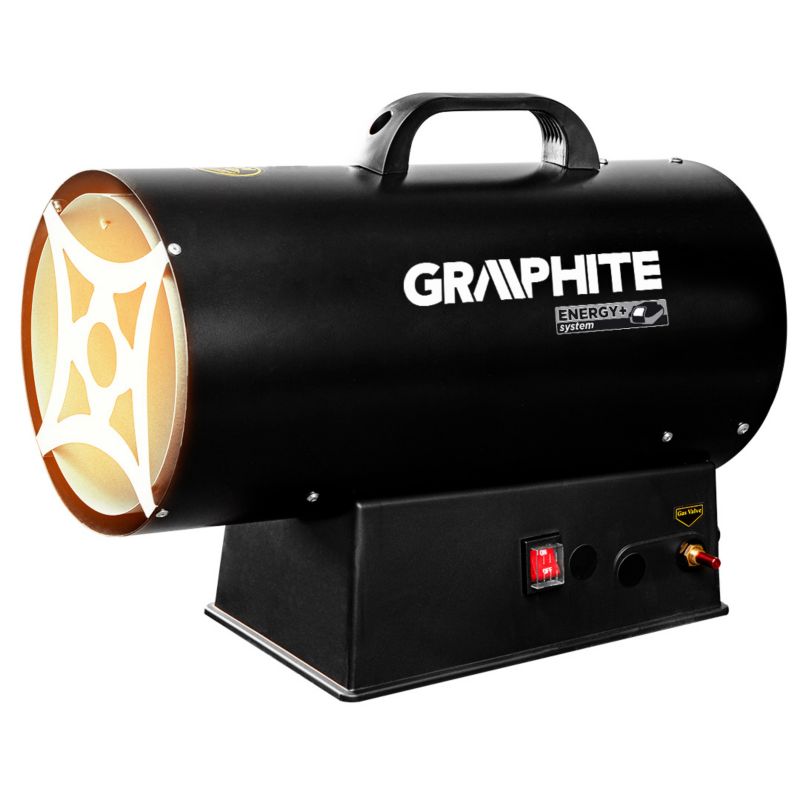 Nagrzewnica gazowa GRAPHITE 30kW, wersja na akumulator 18V, bez akumulatora 1 szt