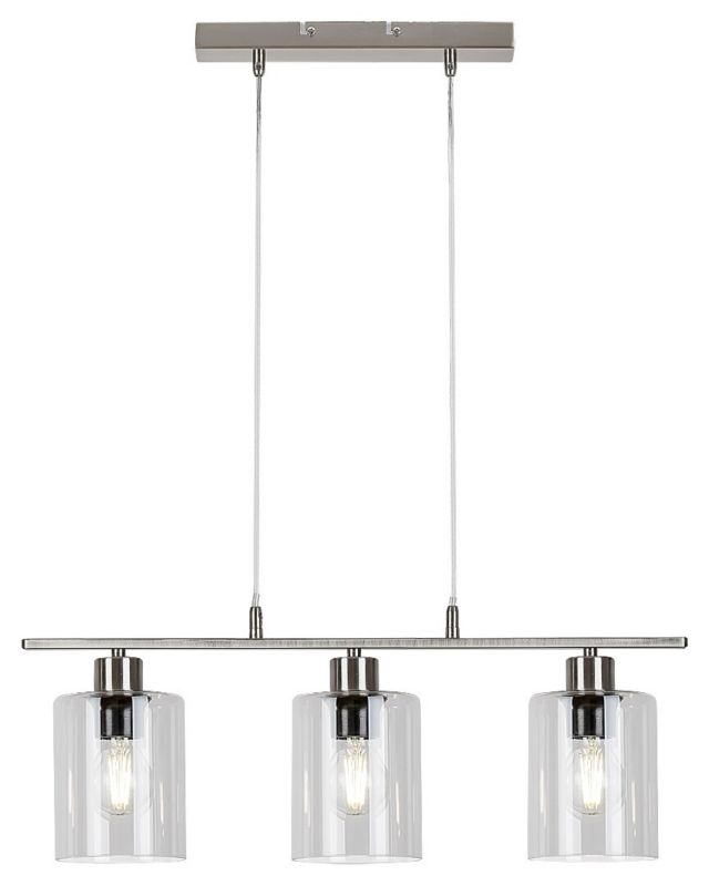 Żyrandol Rabalux Miroslaw chrom satynowany-przezroczysty wym: 122 x 60 x 60 cm 3xE27 x 40W 1 szt.