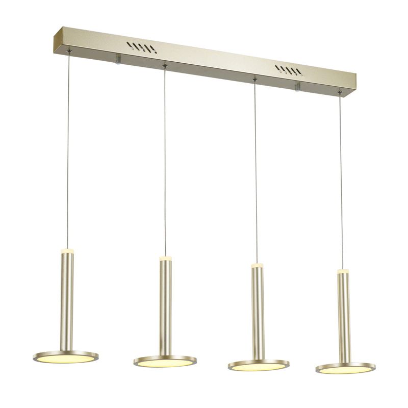 Lampa sufitowa wisząca Italux Oliver 7291 złota nowoczesna wbudowany LED 48W 1 szt.
