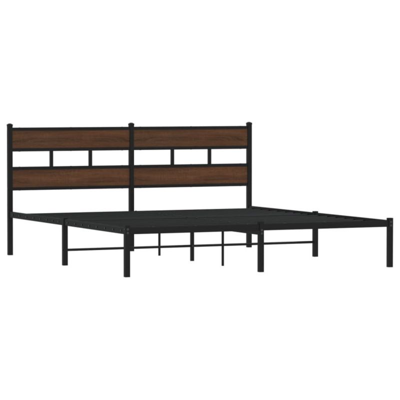 Łóżko metalowe WaszeMeble 180x200 cm brązowy WM-4017155 1 szt.