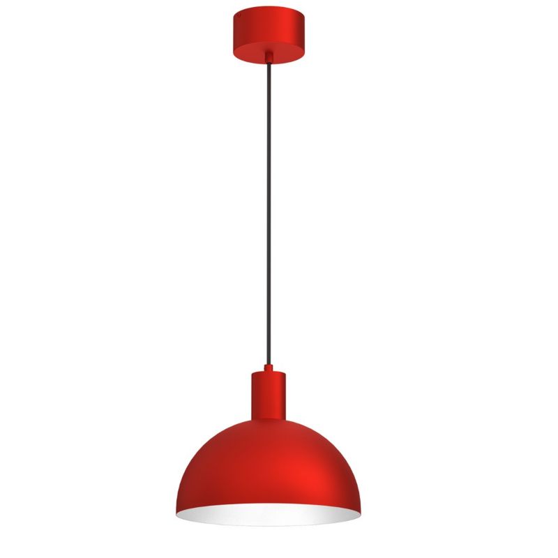 Lampa wisząca Luminex Handa 3115 czerwony matowa-biała-czarna minimalistyczna 1xE27 x 15W 1 szt.