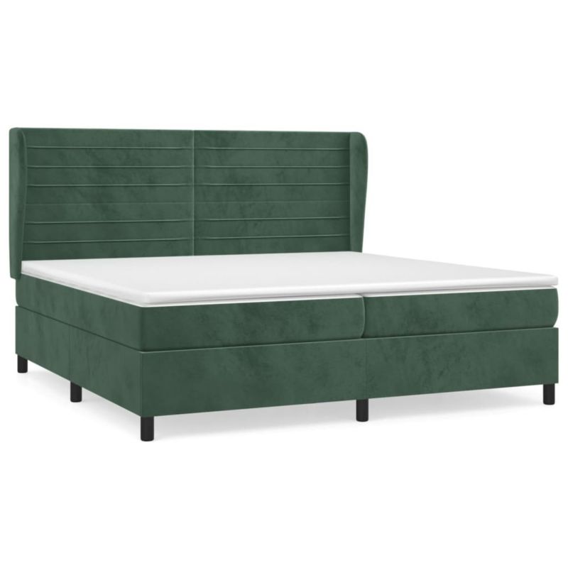 Łóżko kontynentalne WaszeMeble 200x200 cm zielone WM-3129294 1 szt.