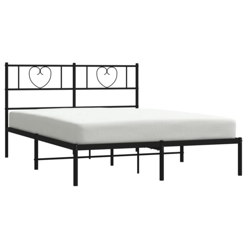 Łóżko metalowe WaszeMeble 120x200 cm czarna WM-355461 1 szt.