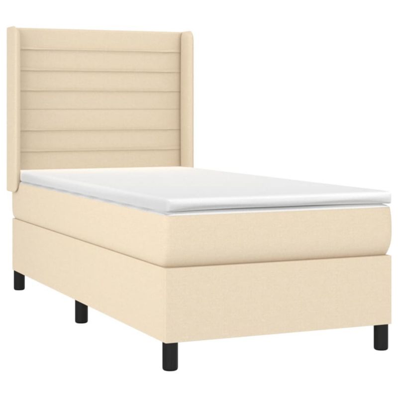 Łóżko kontynentalne WaszeMeble 80x200 cm kremowe WM-3138354 1 szt.