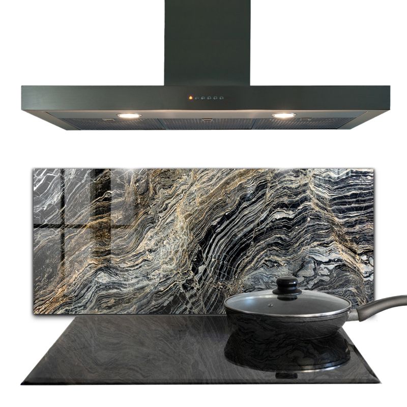 Panel do kuchni Wallfluent 125x50 cm Marmur Granit Szklany 1 szt.