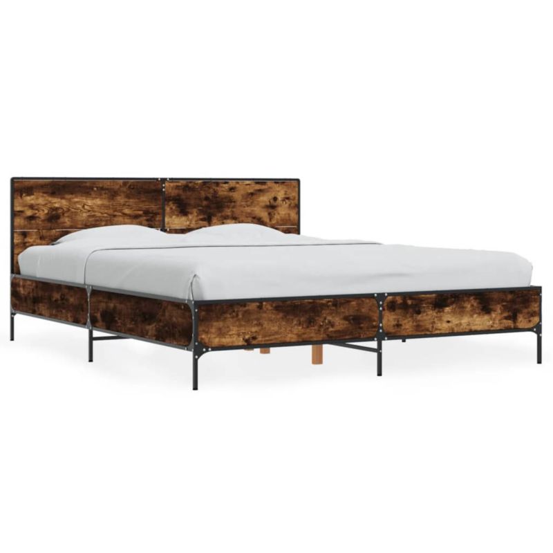 Łóżko metalowe WaszeMeble 150x200 cm brązowe WM-3280004 1 szt.