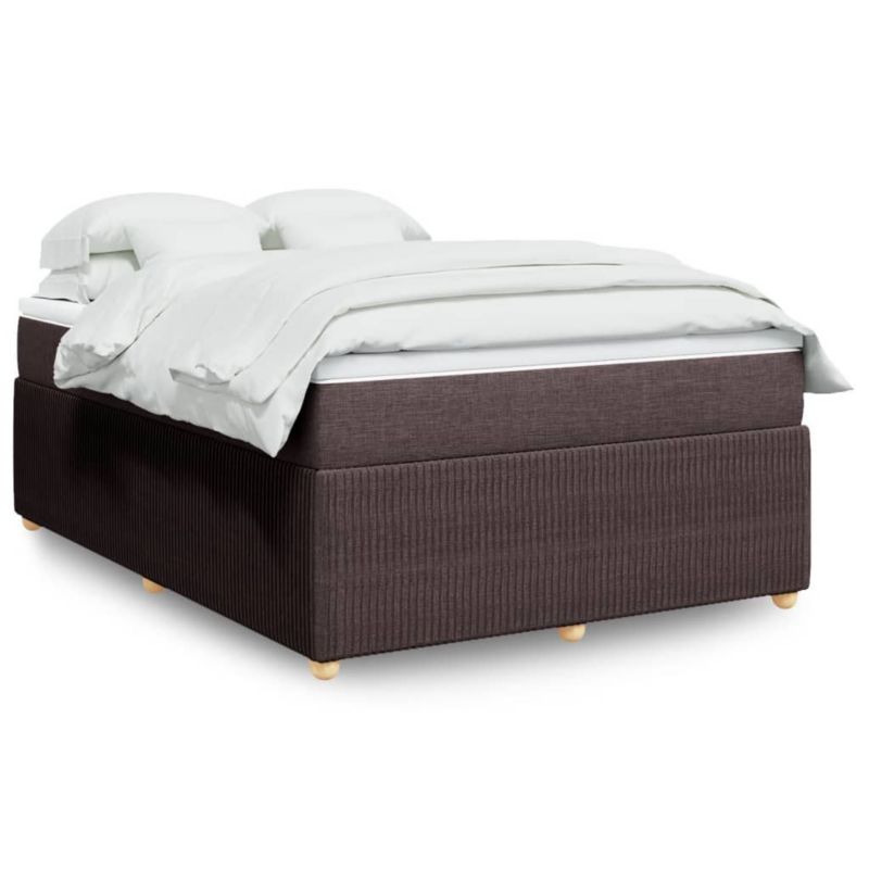 Łóżko kontynentalne WaszeMeble 140x190 cm brązowe WM-3285570 1 szt.