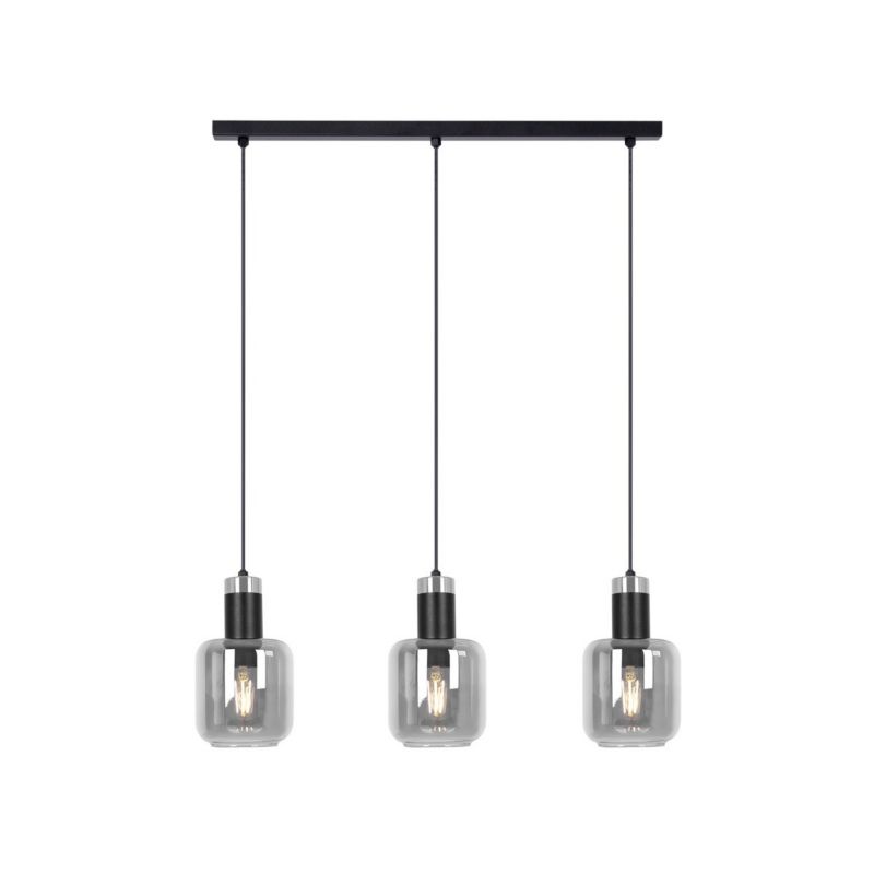 Lampa wisząca Kaja Denis czarno-grafitowa wym: 90 x 65 x 13 cm 3xE27 x 40W 1 szt.