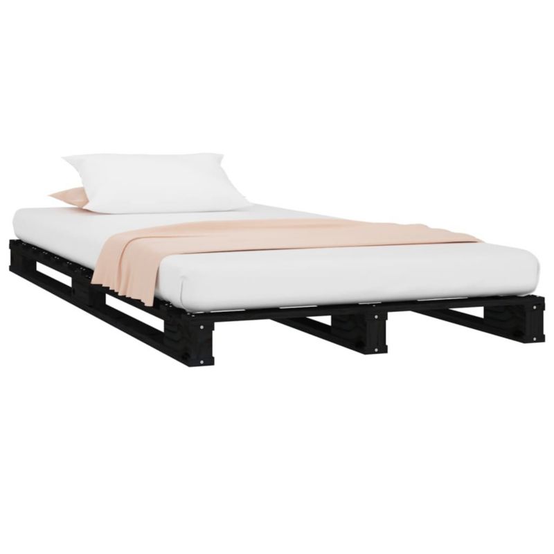 Łóżko drewniane WaszeMeble 75x190 cm czarne WM-821421 1 szt.